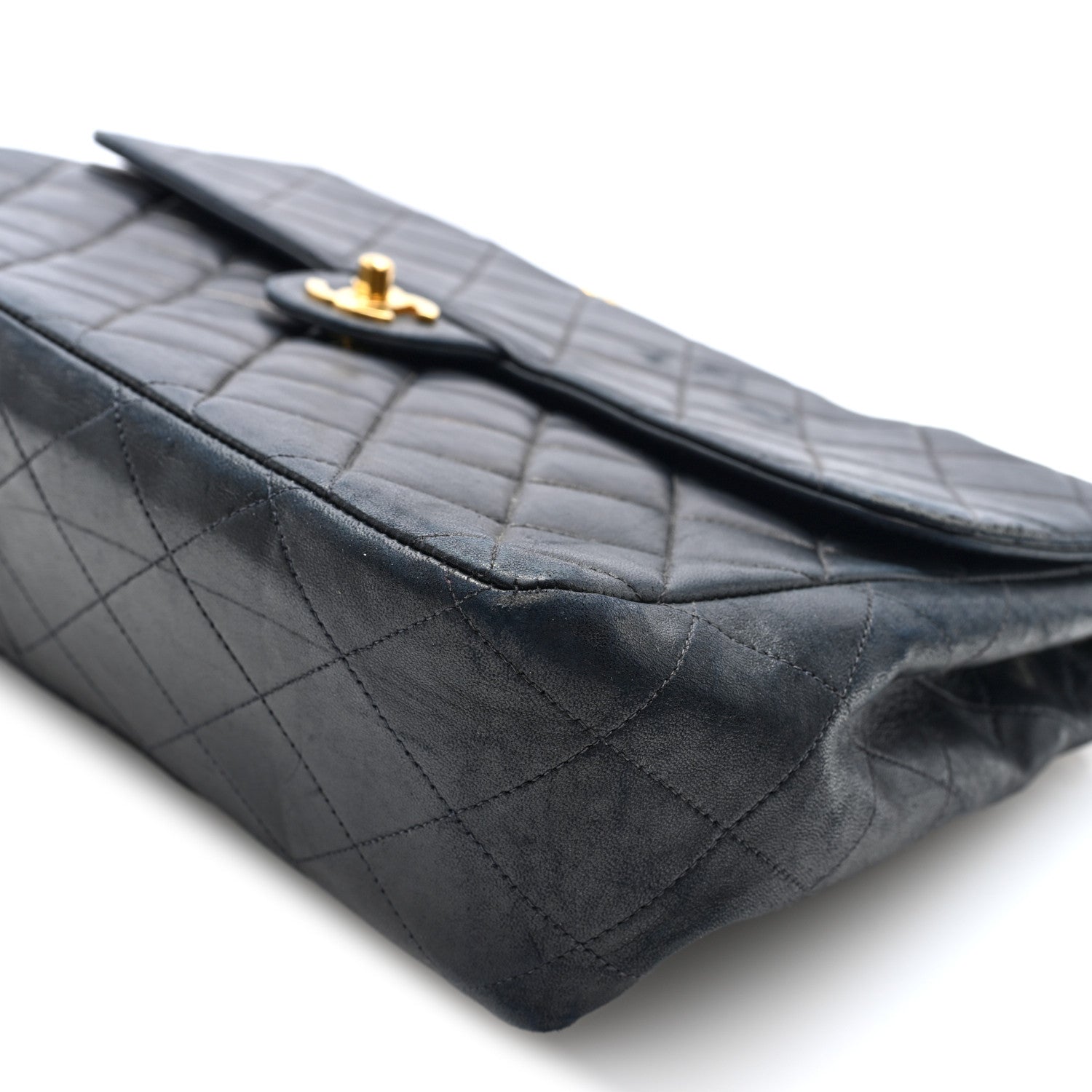 Chanel Lambskin Quilted Jumbo Single Flap Black 10 of 10