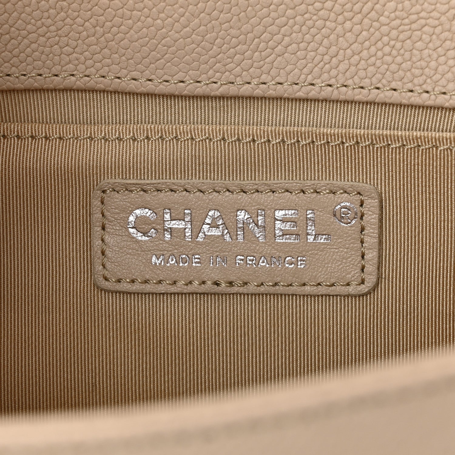 Chanel Caviar Quilted Medium Boy Flap Beige Clair 6 of 11