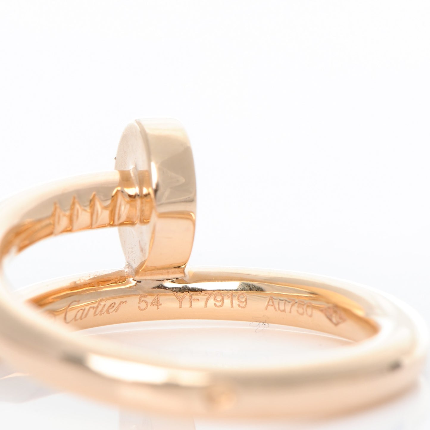 18K Pink Gold Juste Un Clou Ring 54 7
