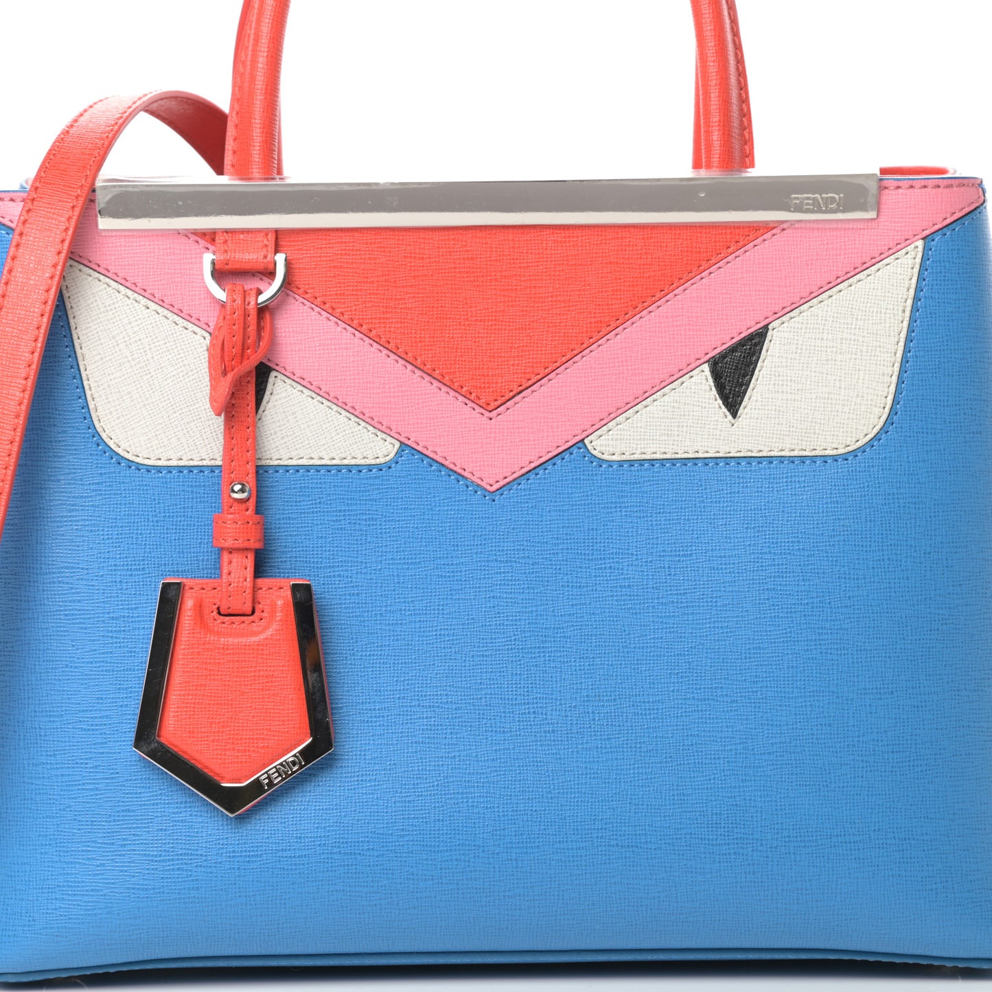 Vitello Elite Monster Petite 2Jours Tote Blue Royal Papavero Multicolor