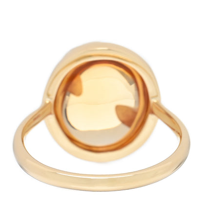 Tiffany 18K Yellow Gold Citrine Paloma Picasso Olive Leaf Ring 54 7 3 of 4