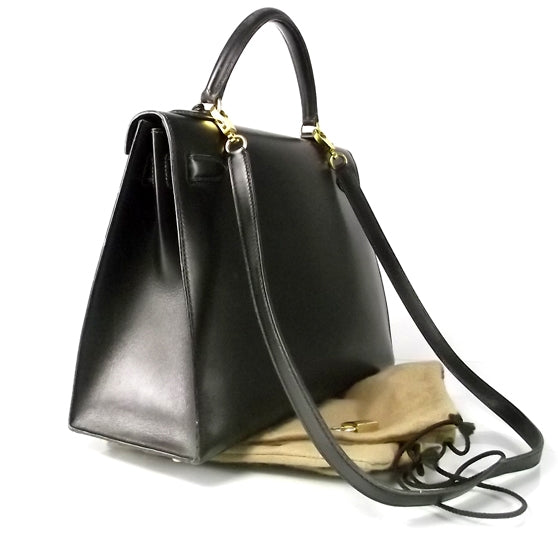 Hermes Box Leather Kelly 32 3 of 11