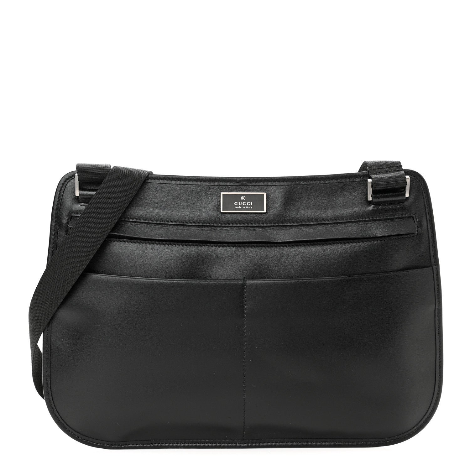 Gucci Pebbled Calfskin Medium Soho Messenger Bag Black 1 of 11