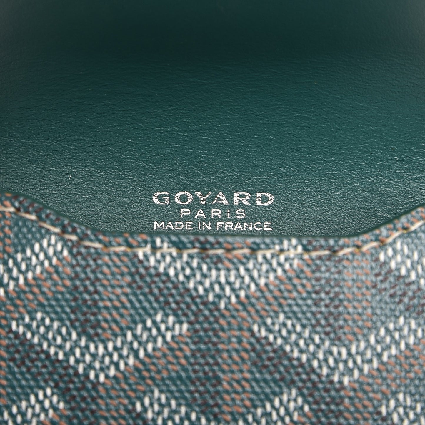 Goyardine Portier GM Key Pouch Green