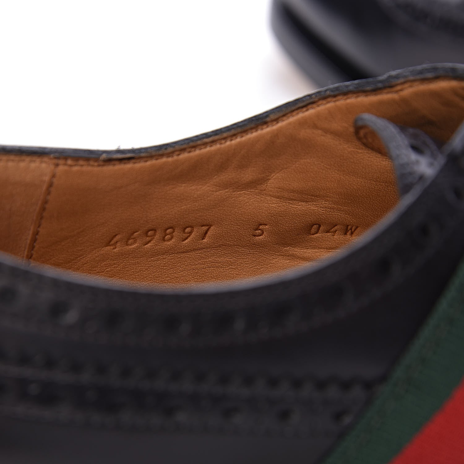 Gucci Calfskin Mens Ophelia Lace Up Oxfords 5 Black 8 of 11