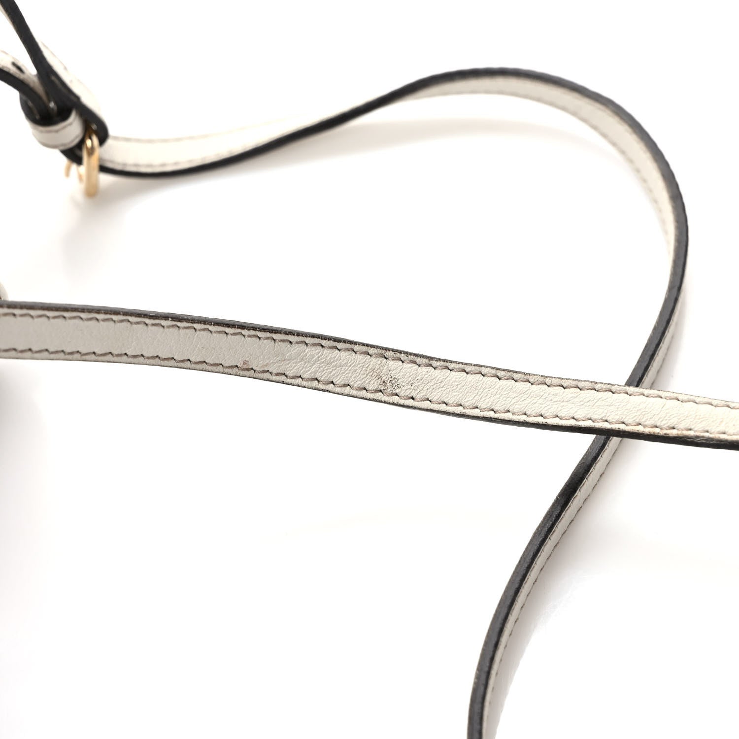 Gucci Monogram GG Heart Charm Crossbody Pochette White 11 of 14
