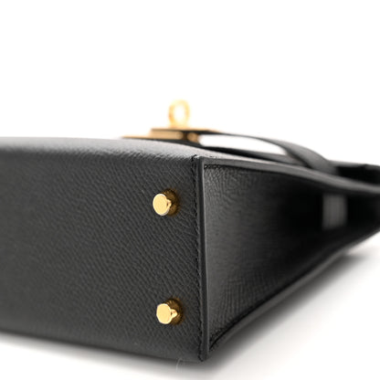 Hermes Epsom Mini Kelly Sellier 20 Black 10 of 13