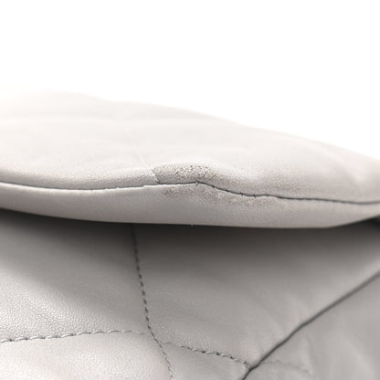 Chanel Lambskin Quilted Medium Chanel 19 Flap Grey 14 of 16