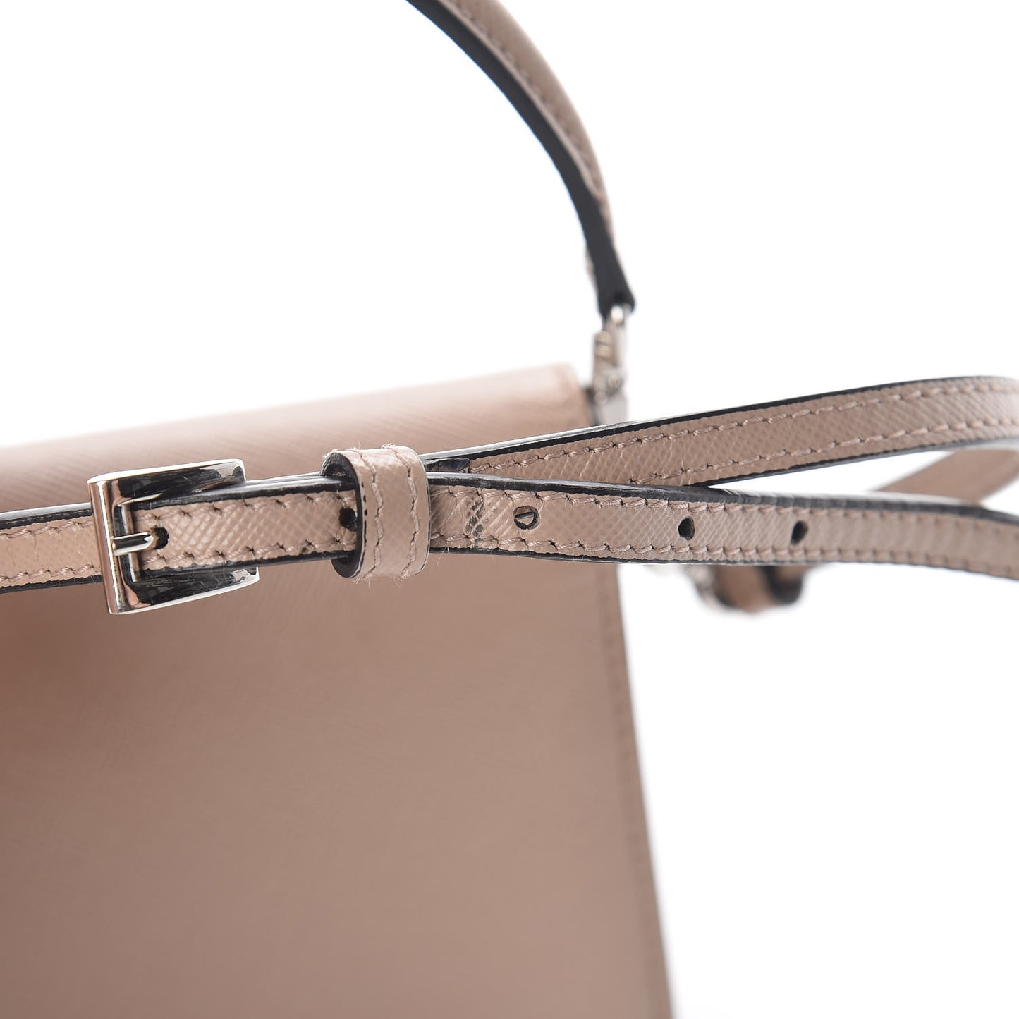 Saffiano Lux Sound Shoulder Bag Cipria