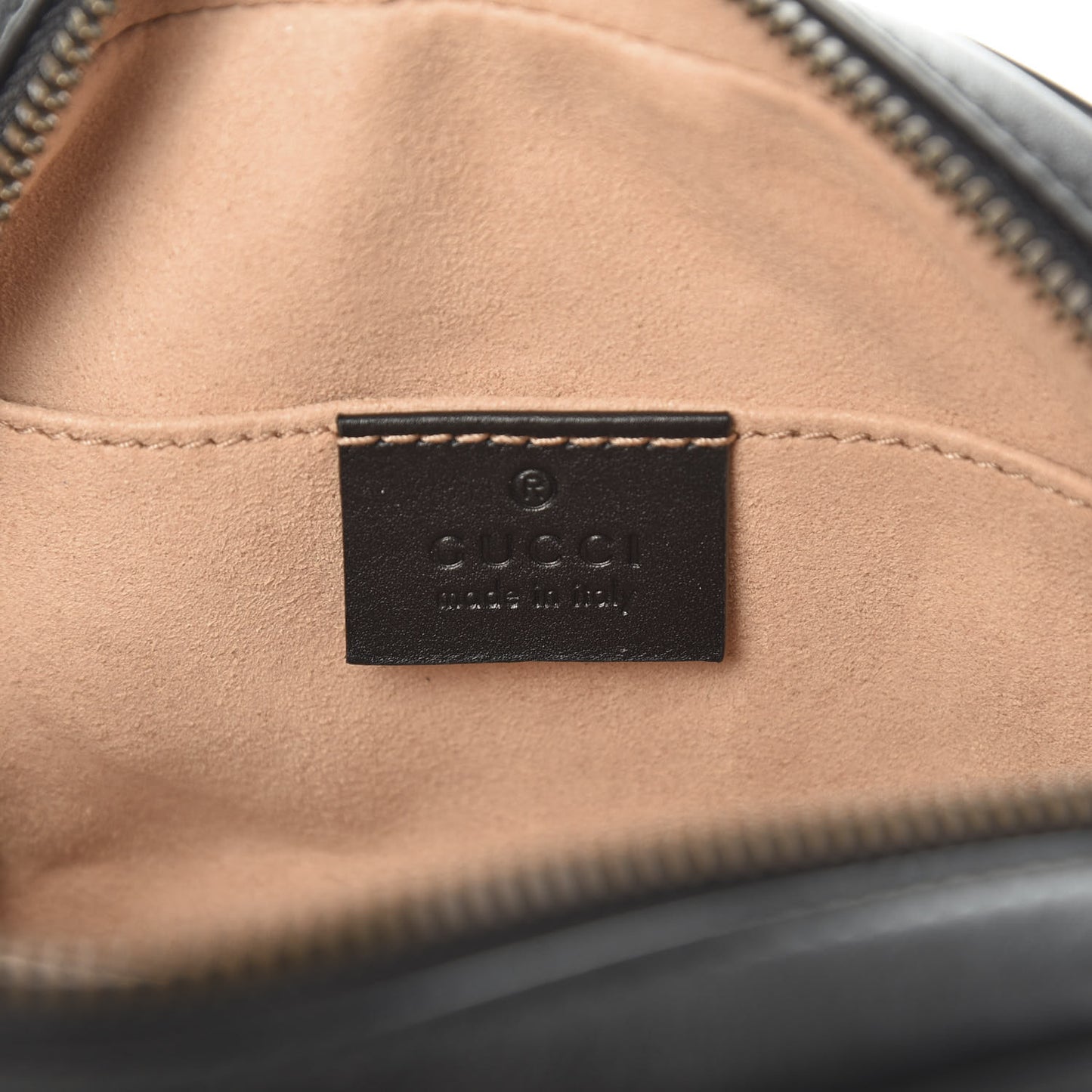 Calfskin Matelasse GG Marmont Belt Bag 95 38 Black