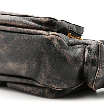 Miu Miu Distressed Nappa Pocket Bag  Sand Coffee 8 of 9