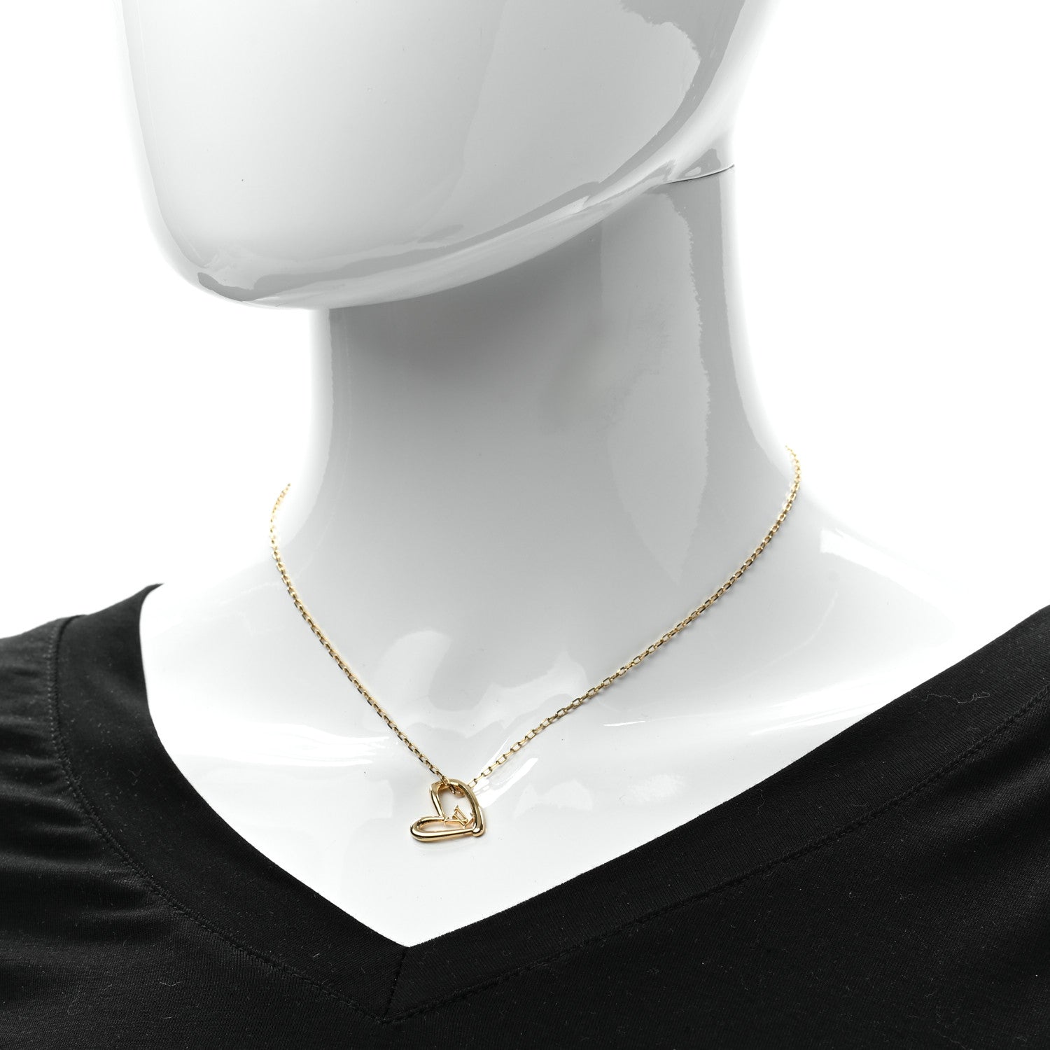 Louis Vuitton Metal Fall In Love Necklace 2 of 7