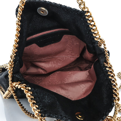Stella McCartney Shaggy Deer Mini Falabella Tote Black 5 of 6