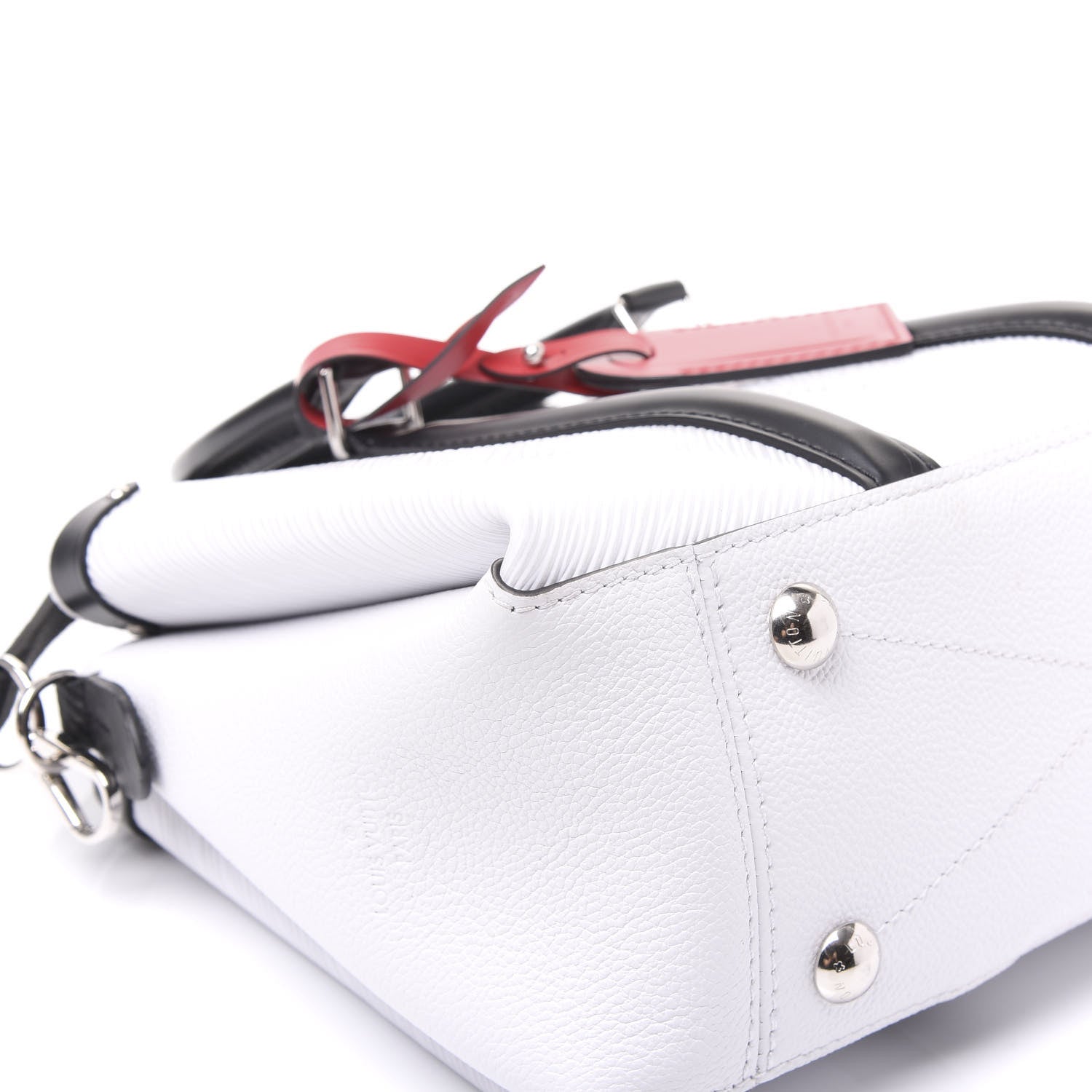 Louis Vuitton Epi Soufflot BB Optic White Black Scarlet 6 of 11