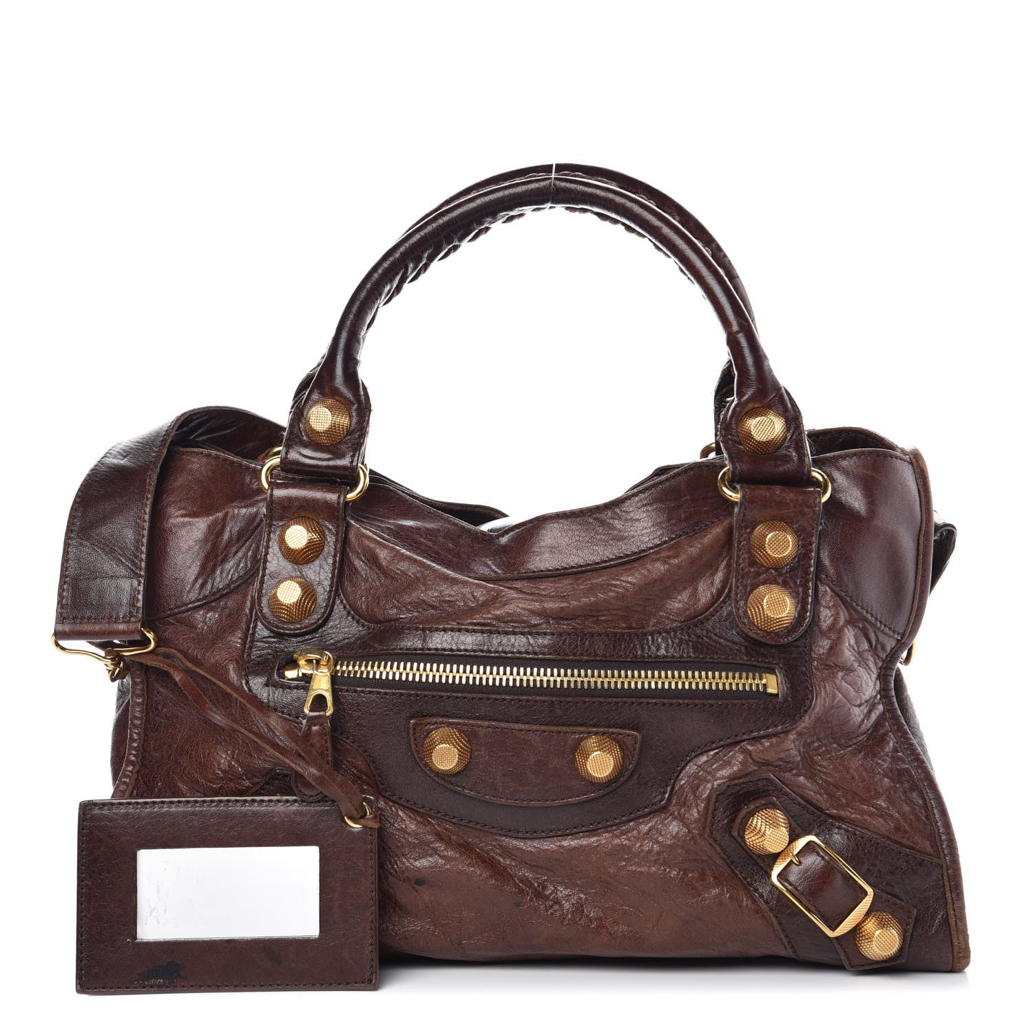 Balenciaga Agneau Giant 21 Gold Hardware City Dark Brown 1 of 17