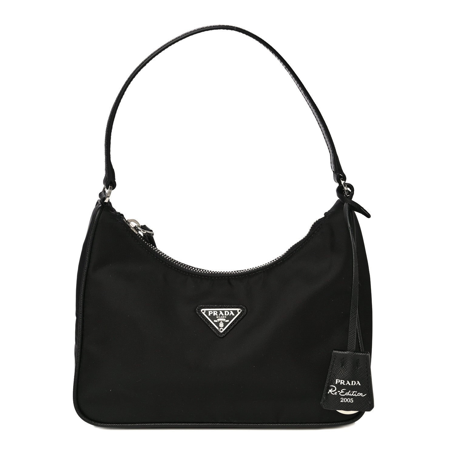 Prada Tessuto Nylon Saffiano Mini Re-Edition 2005 Bag Black 1 of 10