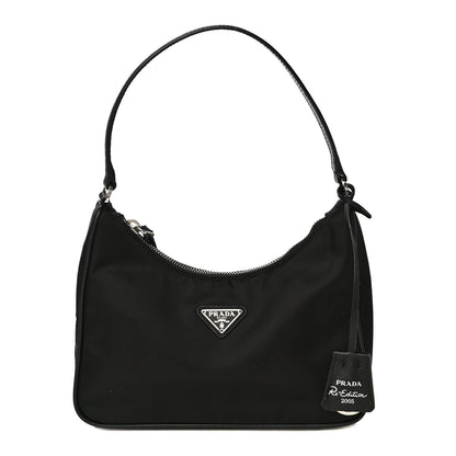 Prada Tessuto Nylon Saffiano Mini Re-Edition 2005 Bag Black 1 of 10