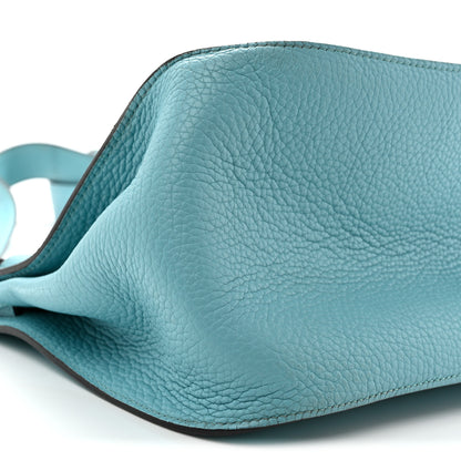 Hermes Taurillon Clemence Jypsiere 34 Bleu Atoll 9 of 14