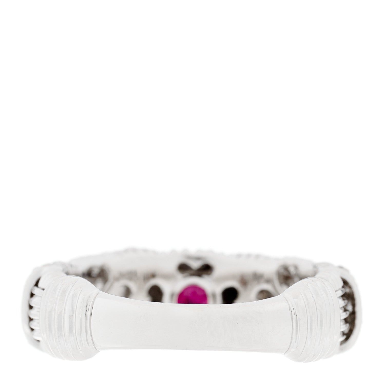 Roberto Coin 18K White Gold Diamond Appasionata Woven Ring 50 5.25 3 of 5