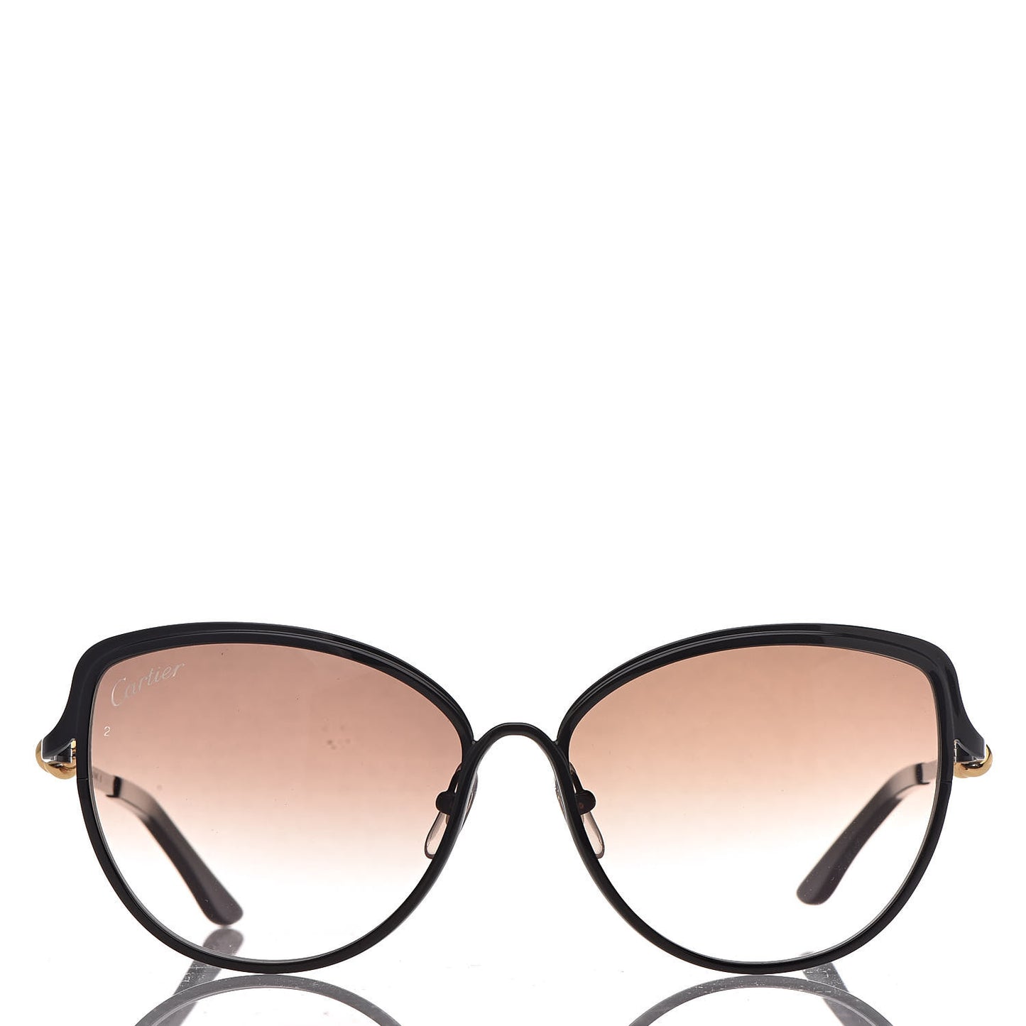 Metal Trinity Sunglasses CT0089S Black Brown