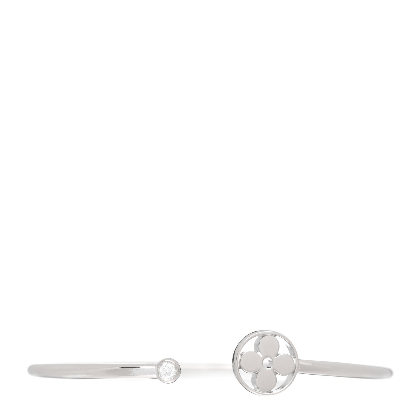 18K White Gold Diamond Idylle Blossom Twist Bracelet