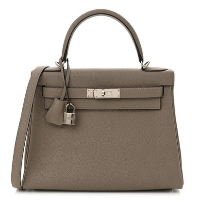 Hermes Togo Kelly Retourne 28 Gris Asphalte 1 of 12