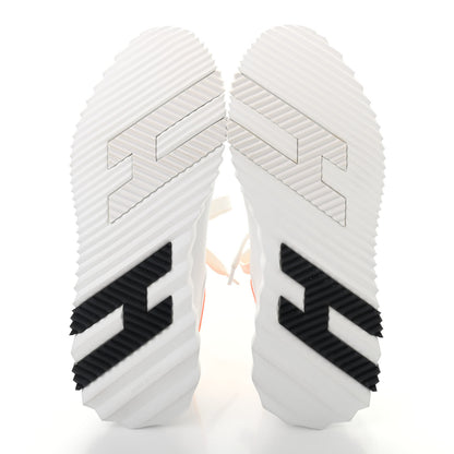 Hermes Knit Calfskin Mens Depart Sneakers 40 White 5 of 8