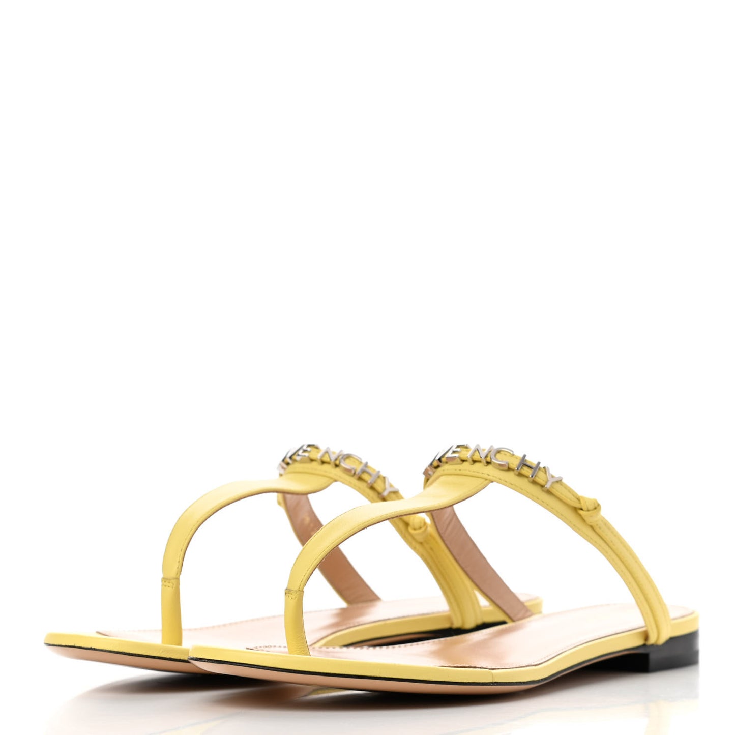 Calfksin Elba Thong Sandals 39 Pale Yellow