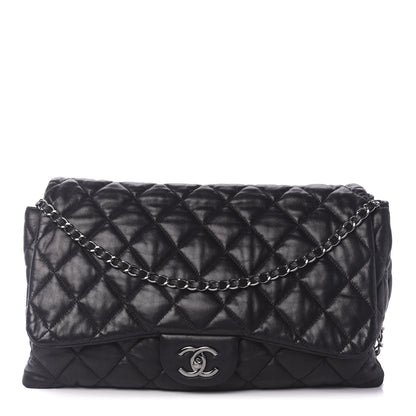 Chanel Lambskin Quilted Maxi Chanel 3 Flap Black 1 of 9