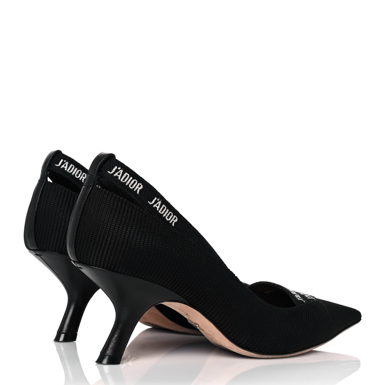 Christian Dior Fabric J'Adior Ribbon Pumps 37 Black 4 of 9