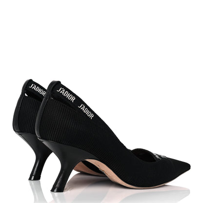 Christian Dior Fabric J'Adior Ribbon Pumps 37 Black 4 of 9