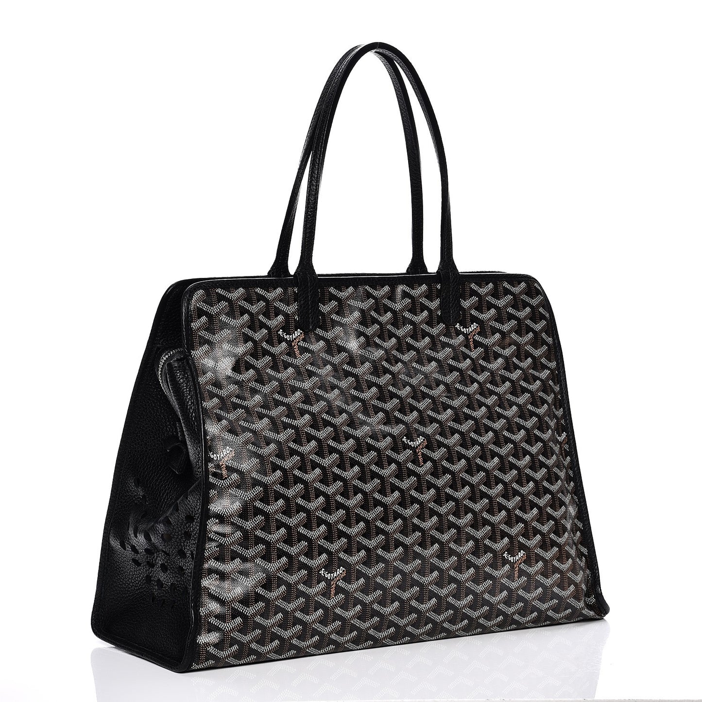 Goyardine Sac Hardy Pet Carrier PM Black