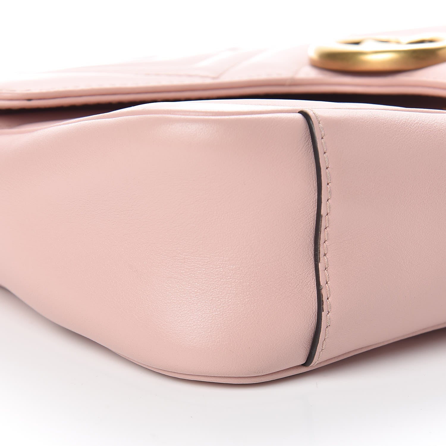 Gucci Calfskin Matelasse Small GG Marmont Shoulder Bag Perfect Pink 11 of 13