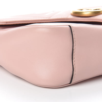 Gucci Calfskin Matelasse Small GG Marmont Shoulder Bag Perfect Pink 11 of 13