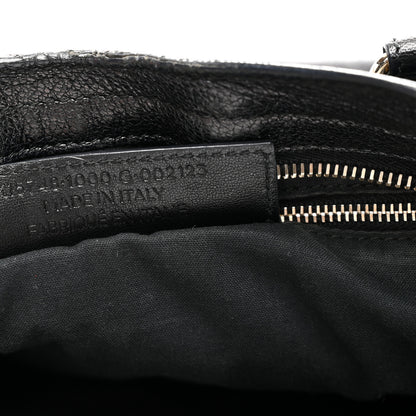 Balenciaga Chevre Gold Metallic Edge Hardware City Black 8 of 11