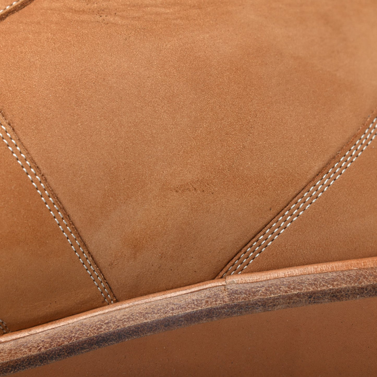 Calfskin Suede Monogram Mens Creeper Ankle Boots 9 Beige