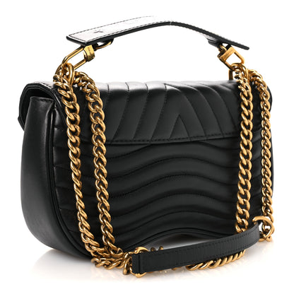 Louis Vuitton Calfskin New Wave Chain MM Black 3 of 13
