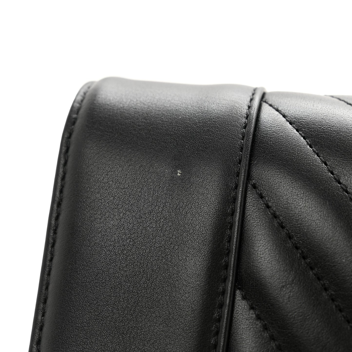 Calfskin Quilted Daily Chevron Clutch Black