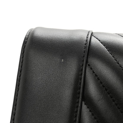 Chanel Calfskin Quilted Daily Chevron Clutch Black 8 of 8