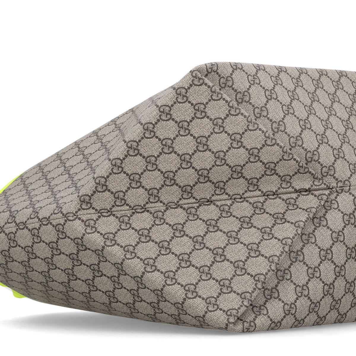 Gucci GG Supreme Monogram Totissima Shopping Tote Ebony Beige Yellow 9 of 10