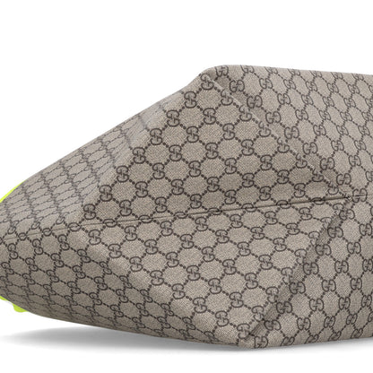 Gucci GG Supreme Monogram Totissima Shopping Tote Ebony Beige Yellow 9 of 10
