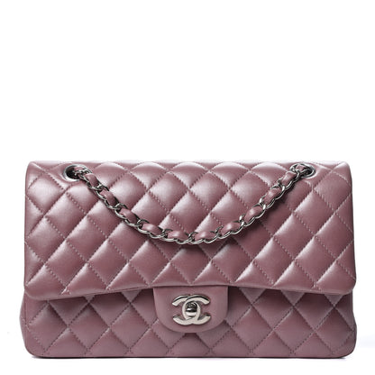 Chanel Metallic Lambskin Quilted Medium Double Flap Pink 1 of 10