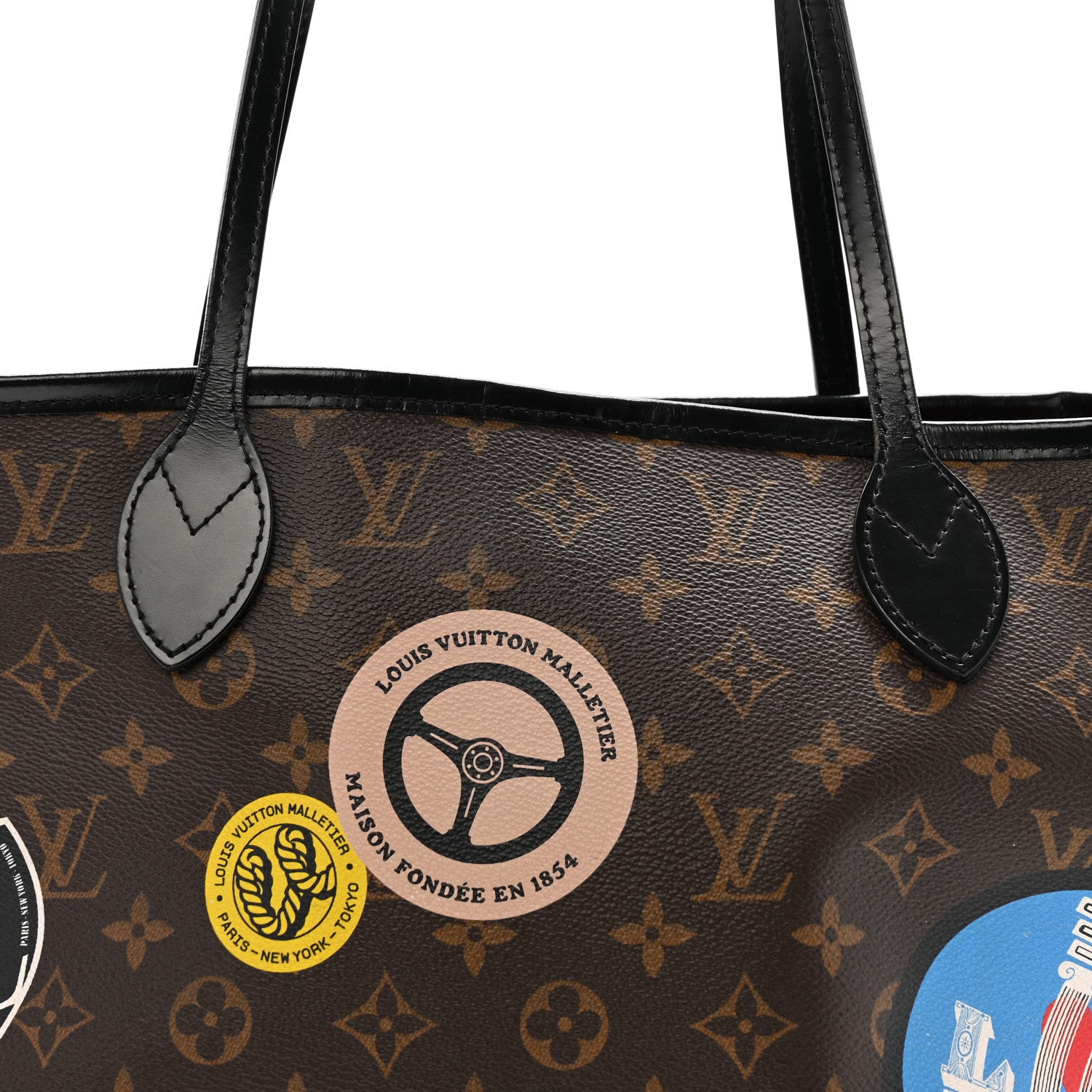 Louis Vuitton Monogram My LV World Tour Neverfull MM 9 of 16