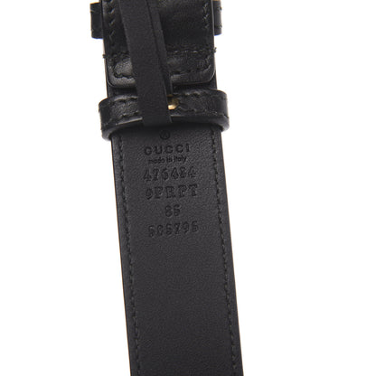 Gucci Velvet Matelasse Marquise Crystals GG Marmont Belt Bag 85 34 Black 8 of 11