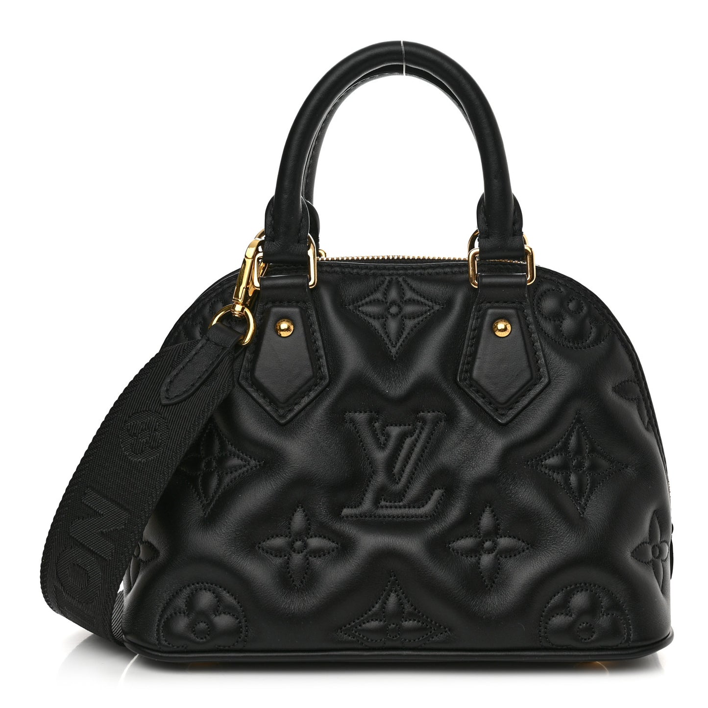 Calfskin Bubblegram Alma BB Black