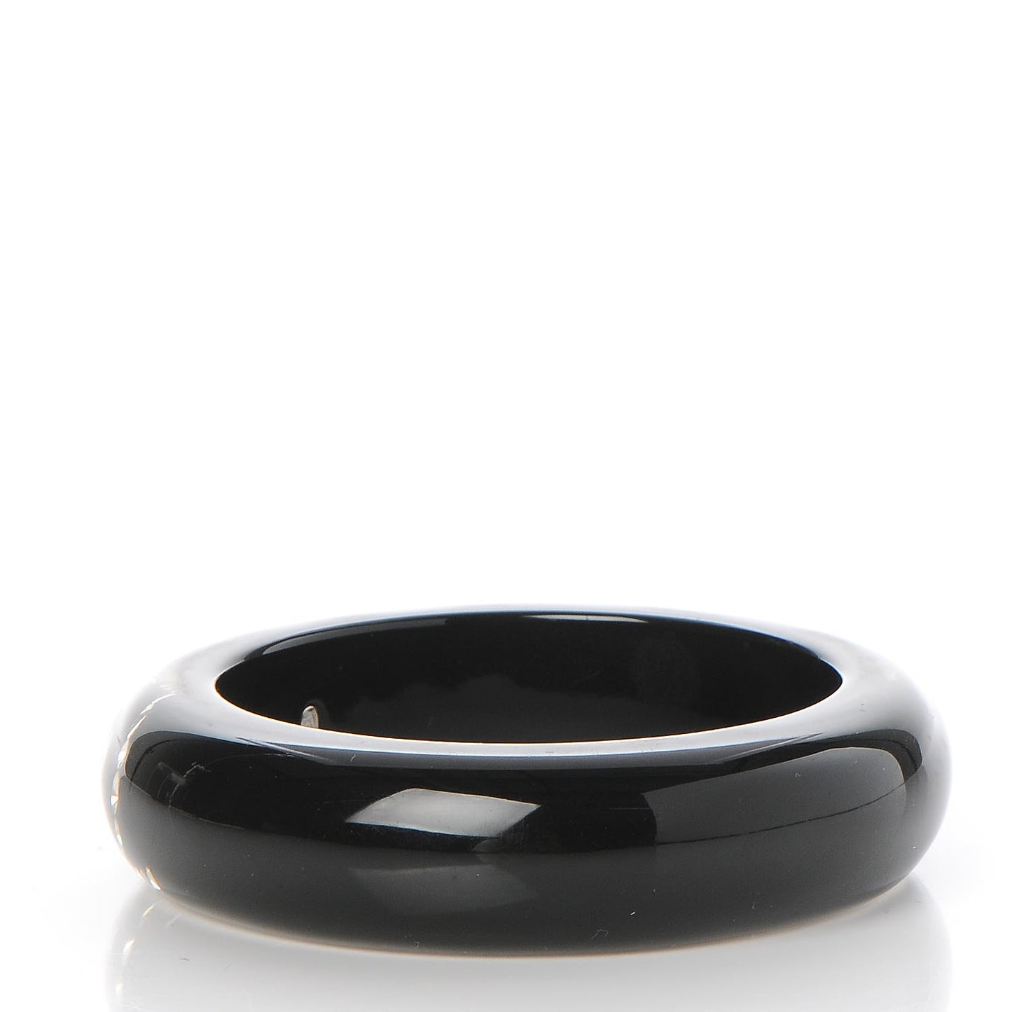Resin Crystal CC Logo Bracelet Black