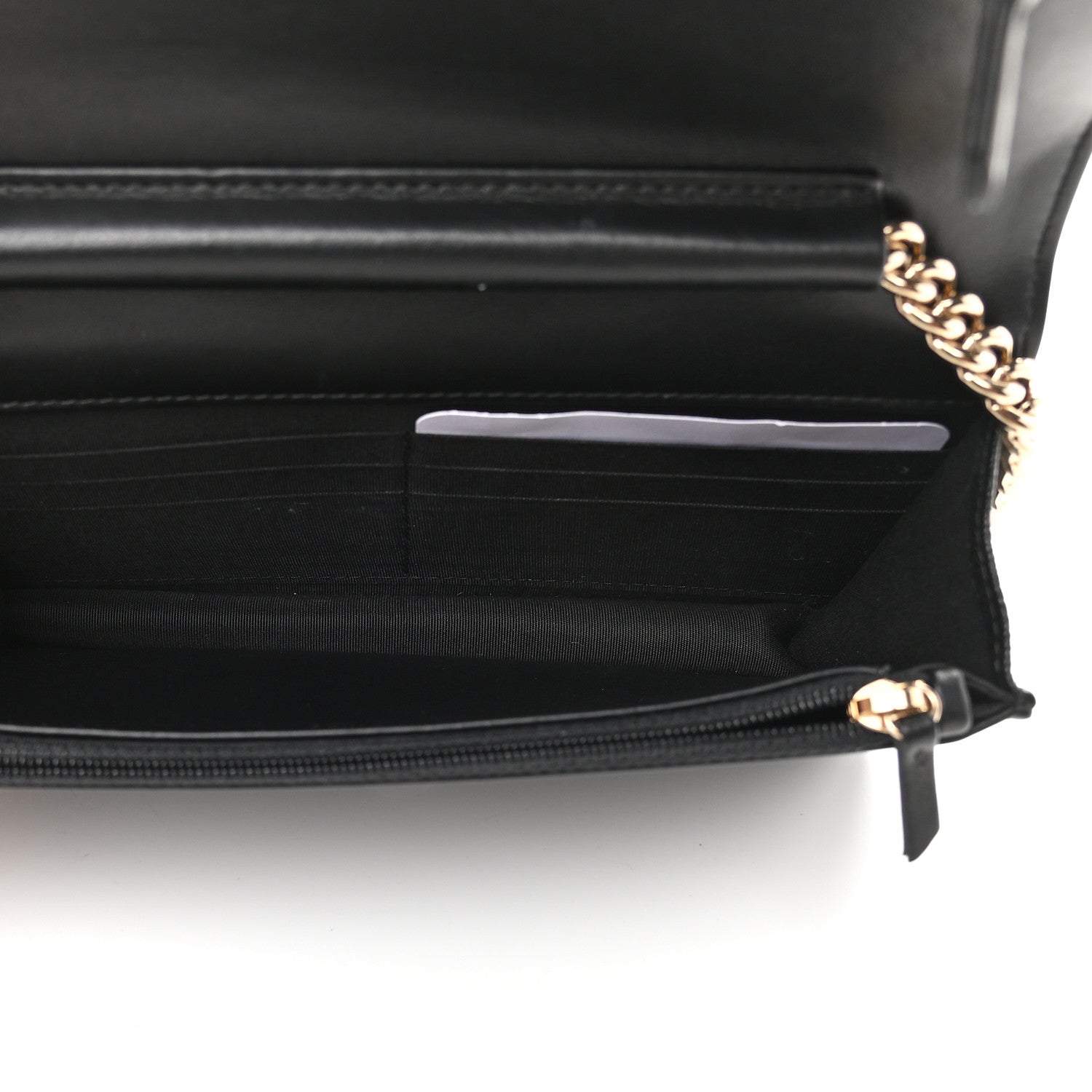 Chanel Caviar Quilted Boy Wallet On Chain WOC Black 4 of 9