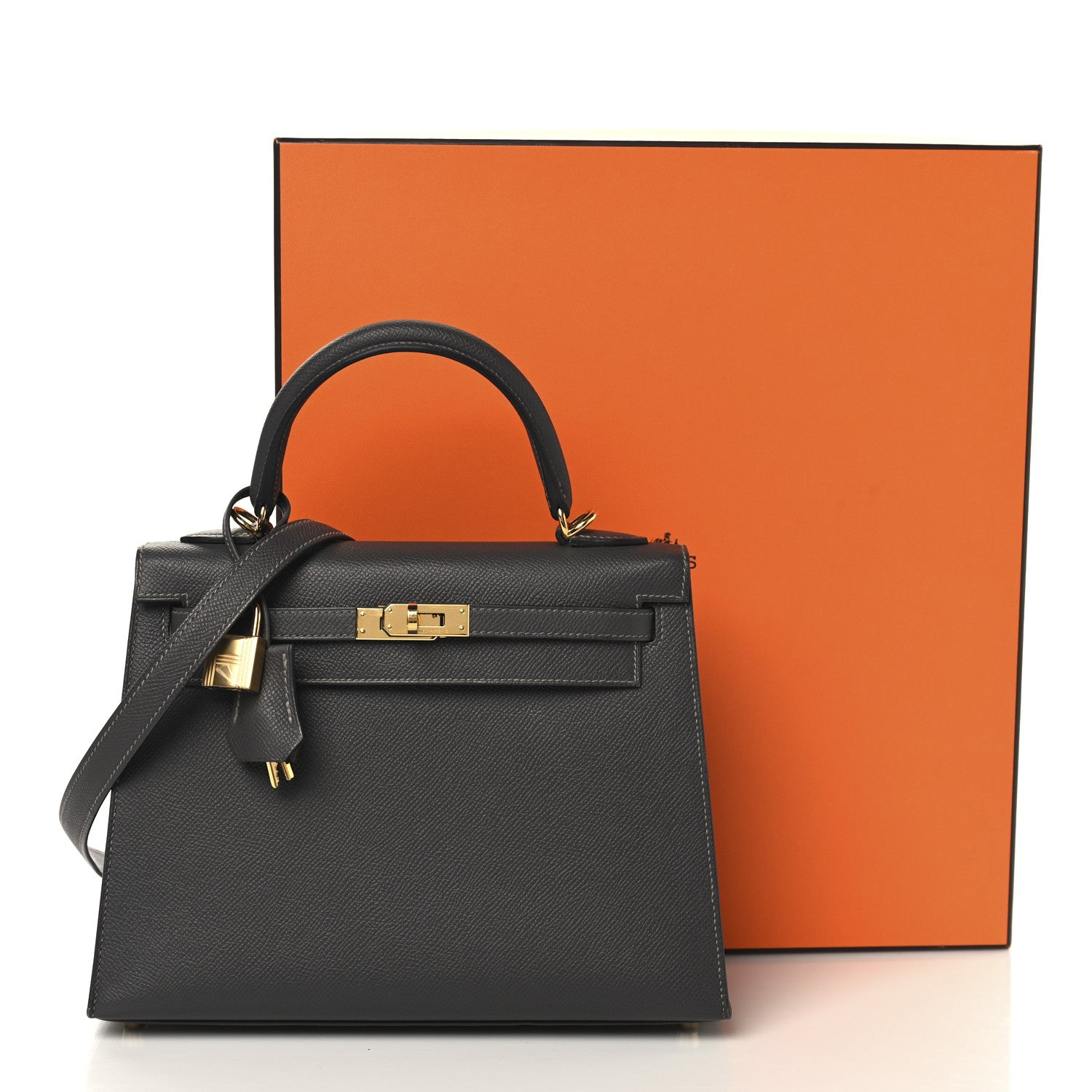 Hermes Epsom Kelly Sellier 25 Graphite 13 of 13