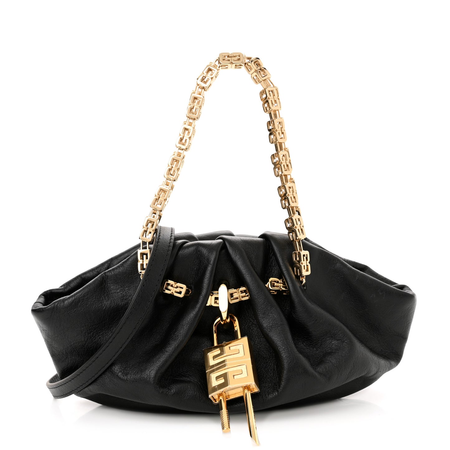 Calfskin Kenny Mini Shoulder Bag Black