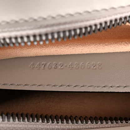 Gucci Calfskin Matelasse Small GG Marmont Chain Shoulder Bag Light Grey 7 of 11